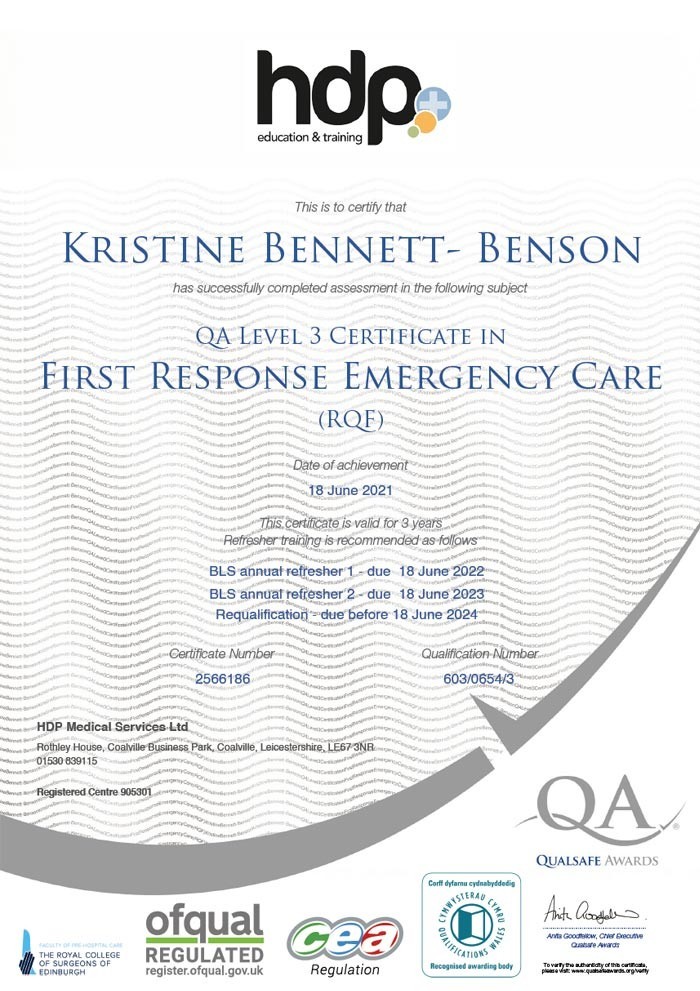 First Response Emergency Care