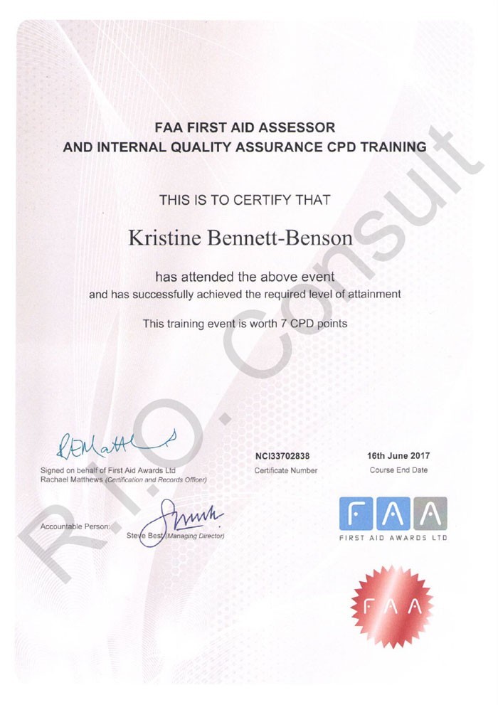 FAA First Aid Assessor